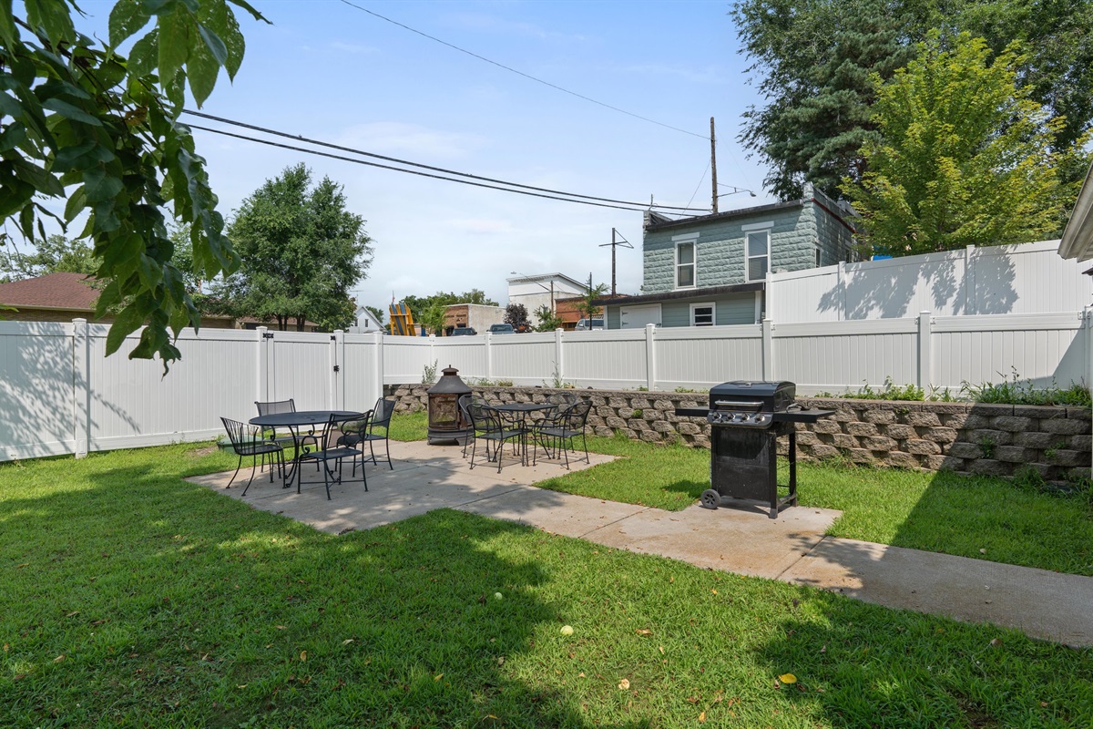 Enjoy BBQ and social time outside or in!