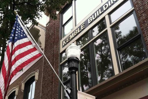 This is the front of the building where the loft is located.