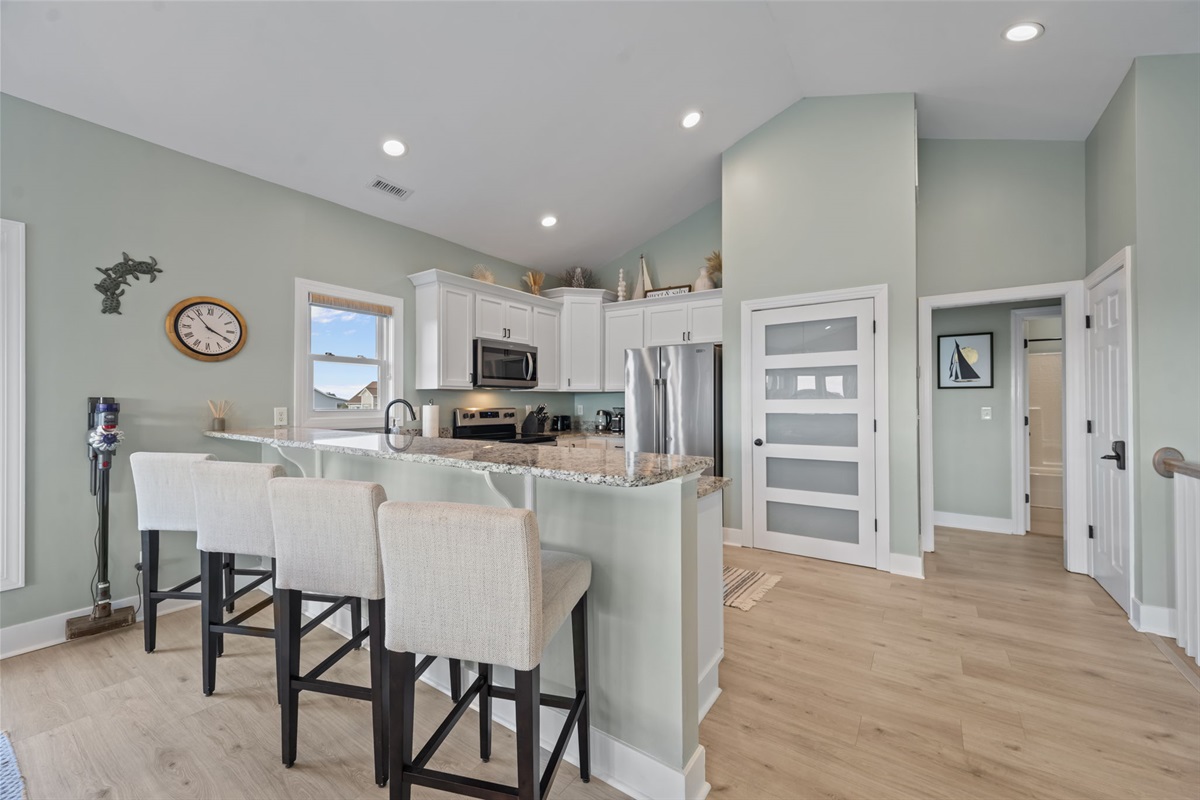 Dining and kitchen area