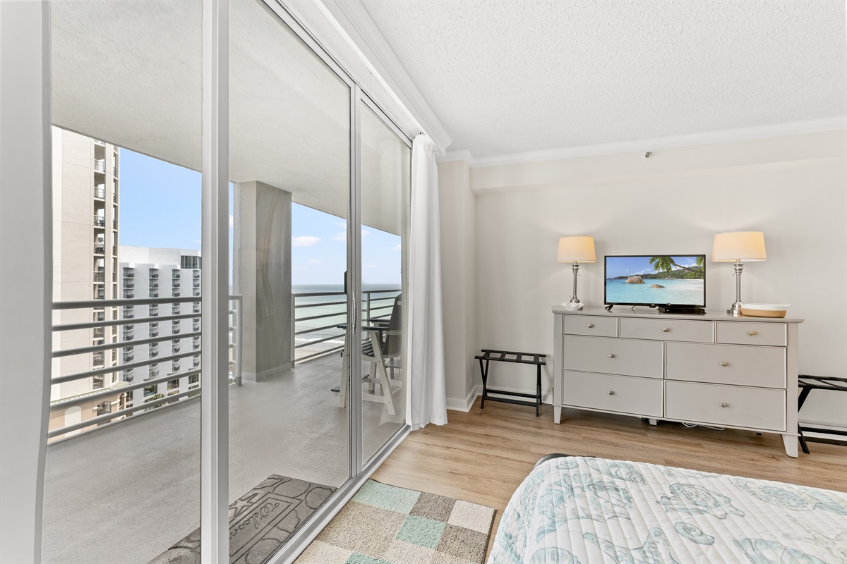 Beautiful 2nd Bedroom with queen, balcony access and ensuite