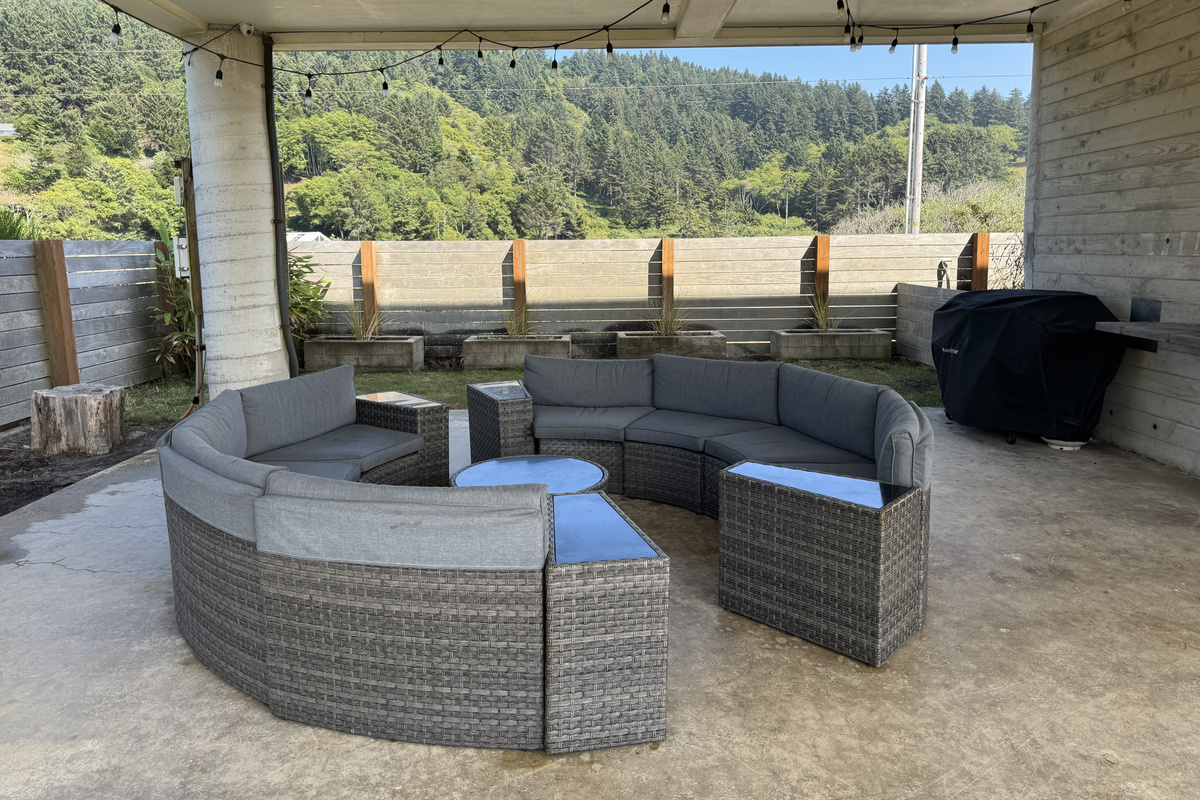 Outdoor seating available during the warm season
