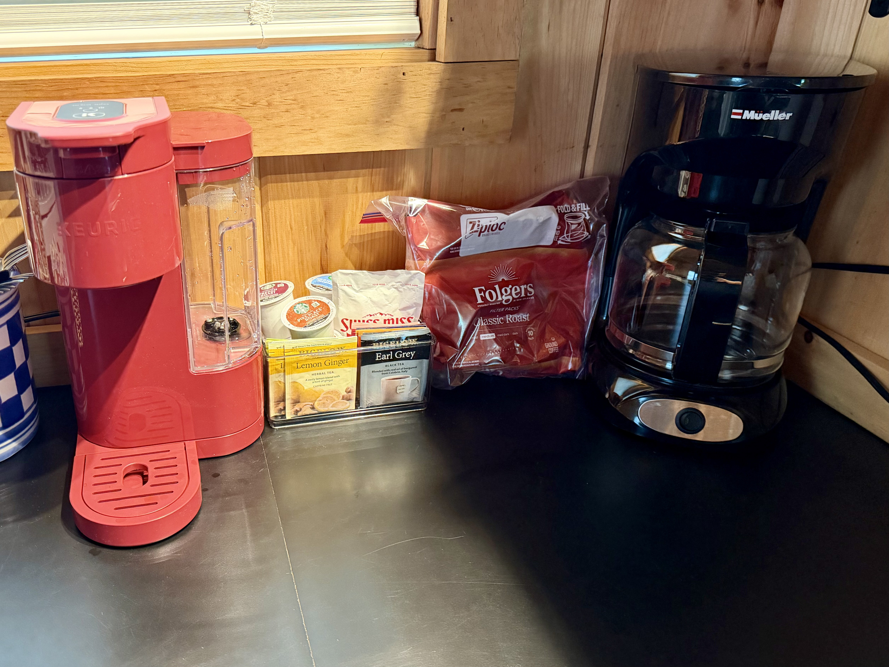 Early morning trail fuel. We’ve equipped the Outpost with both a Keurig and a traditional drip coffee maker to ensure your morning routine is seamless. Wake up, brew your favorite cup, beat the crowds, and get ready to DO Acadia.