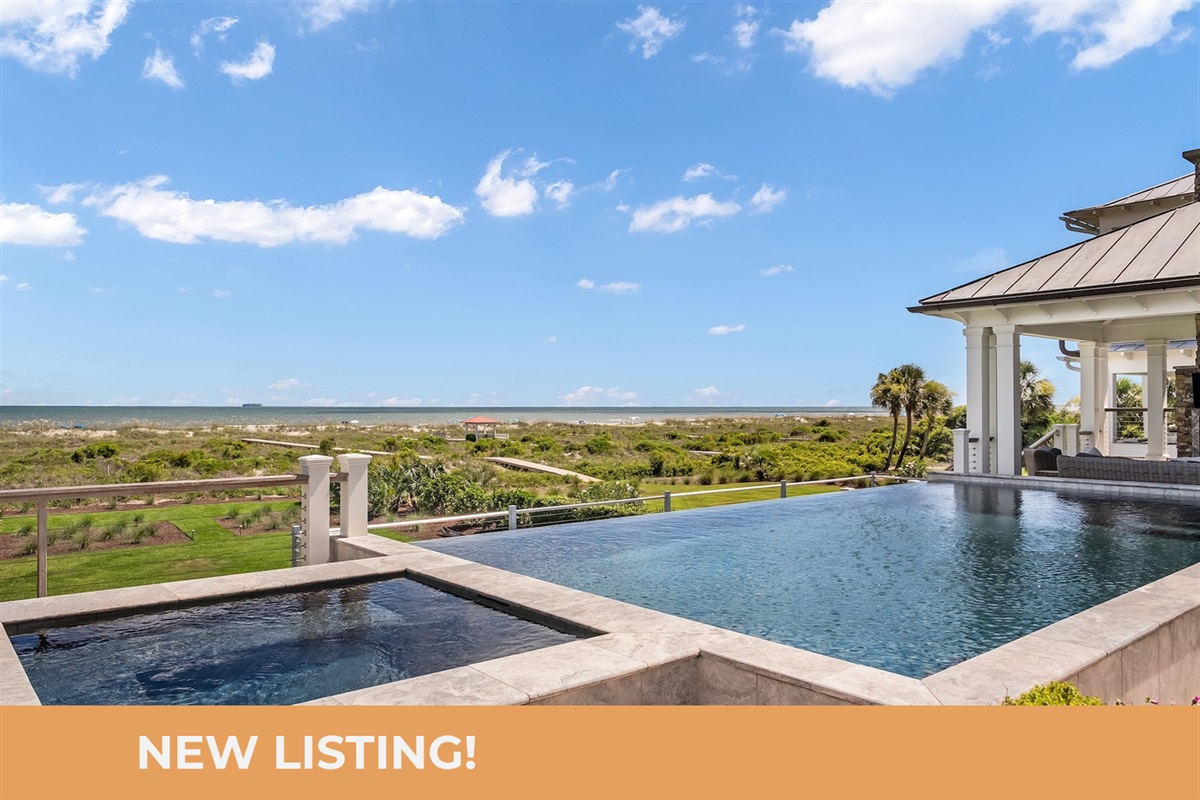 Infinity Pool Overlooking Ocean | Beach Shelter | 3708 Palm Blvd | Isle of Palms, SC | IOP Escapes