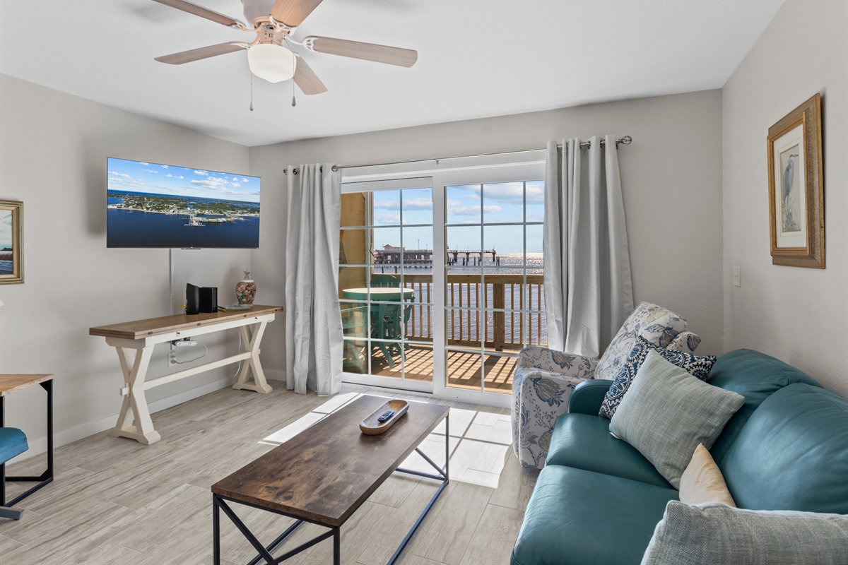 Sliding Doors Leading to the Private Deck