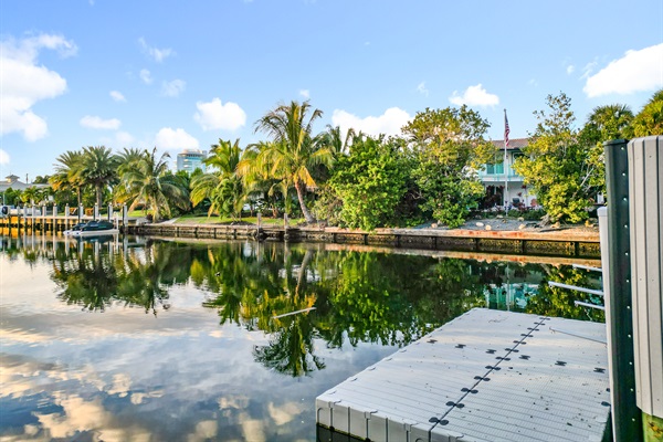 The large floating dock is a great way to get a closer look or to get water access. 