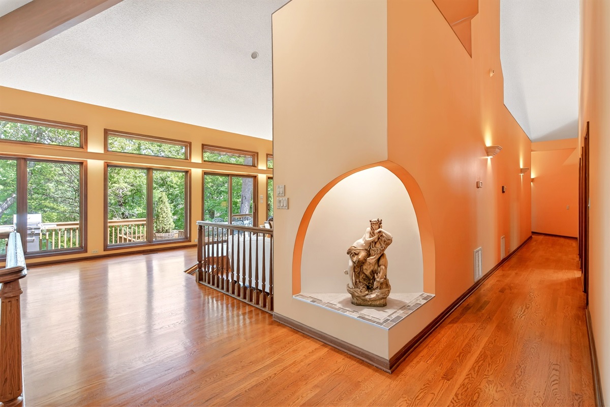 Tasteful decor throughout