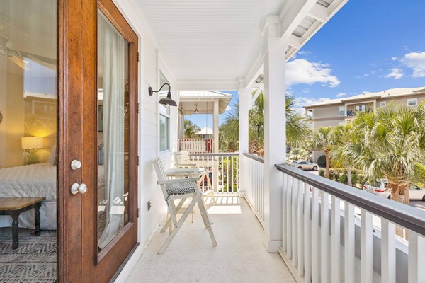 2nd floor balcony for master suite #1, overlooks neighborhood.