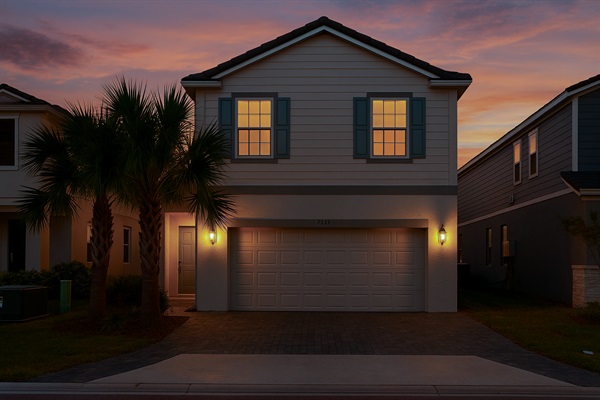 This modern Florida vacation home blends comfort with style—just a short drive from Disney and local Orlando attractions.