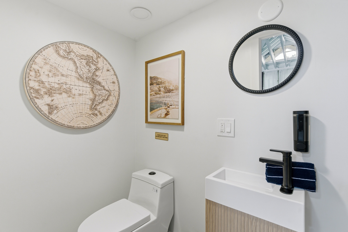 The ensuite to the Sail room has everything you need to enjoy your stay!
