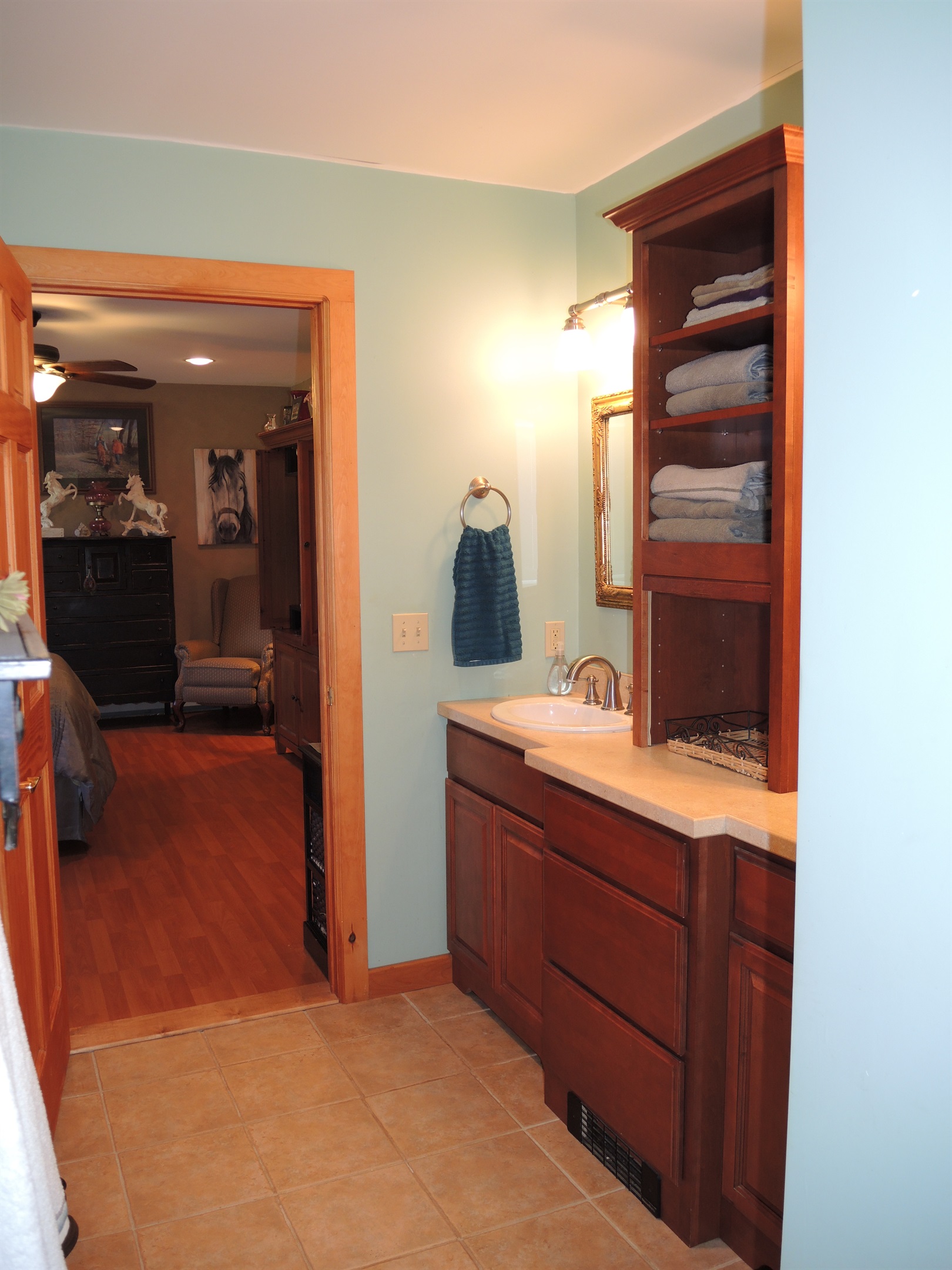 Queen master bath ensuite w/ shower
