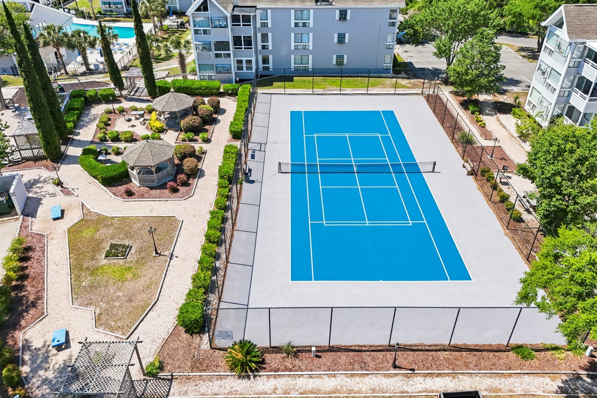 Enjoy pickleball or tennis
