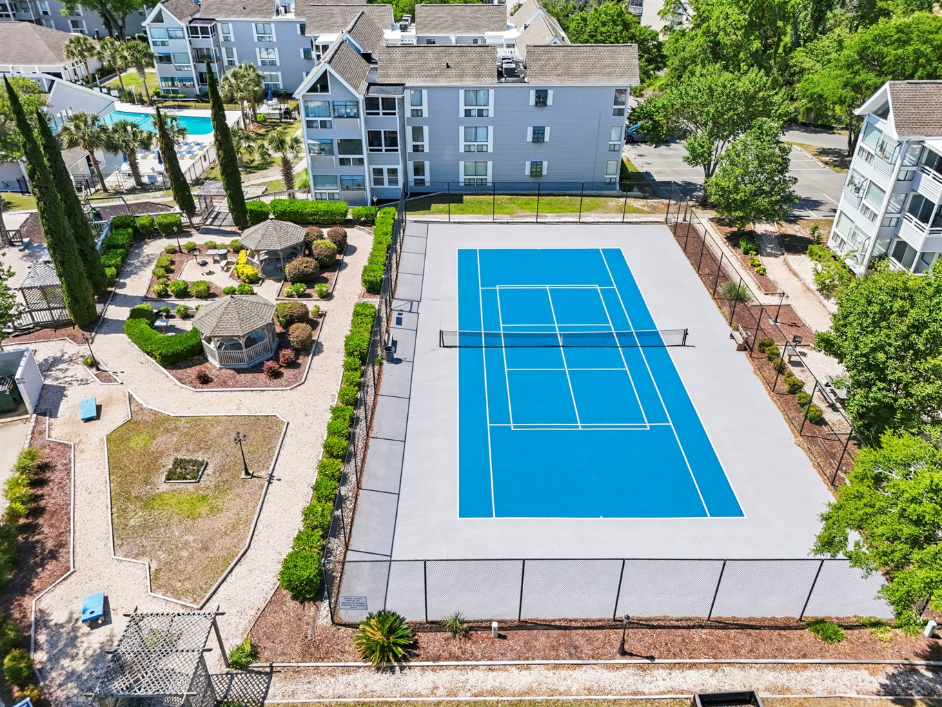 Enjoy pickleball or tennis
