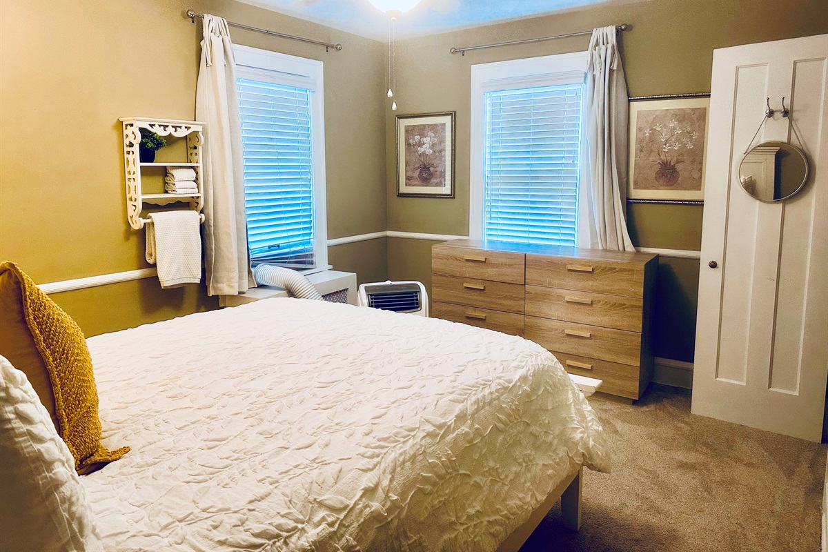 Bedroom #2:  Elegant room, equipped with black-out curtains for your enhanced sleeping pleasure.