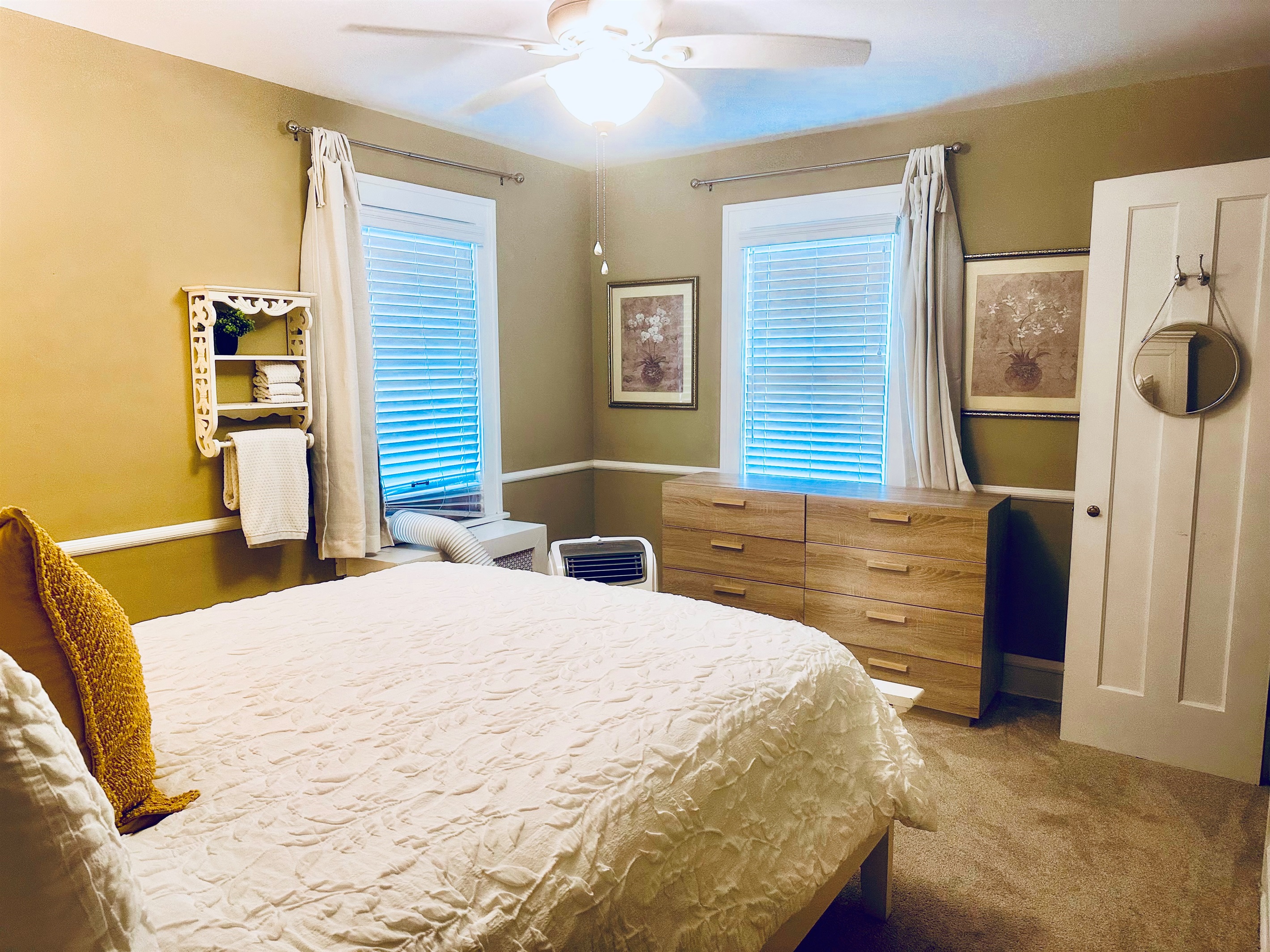 Bedroom #2:  Elegant room, equipped with black-out curtains for your enhanced sleeping pleasure.