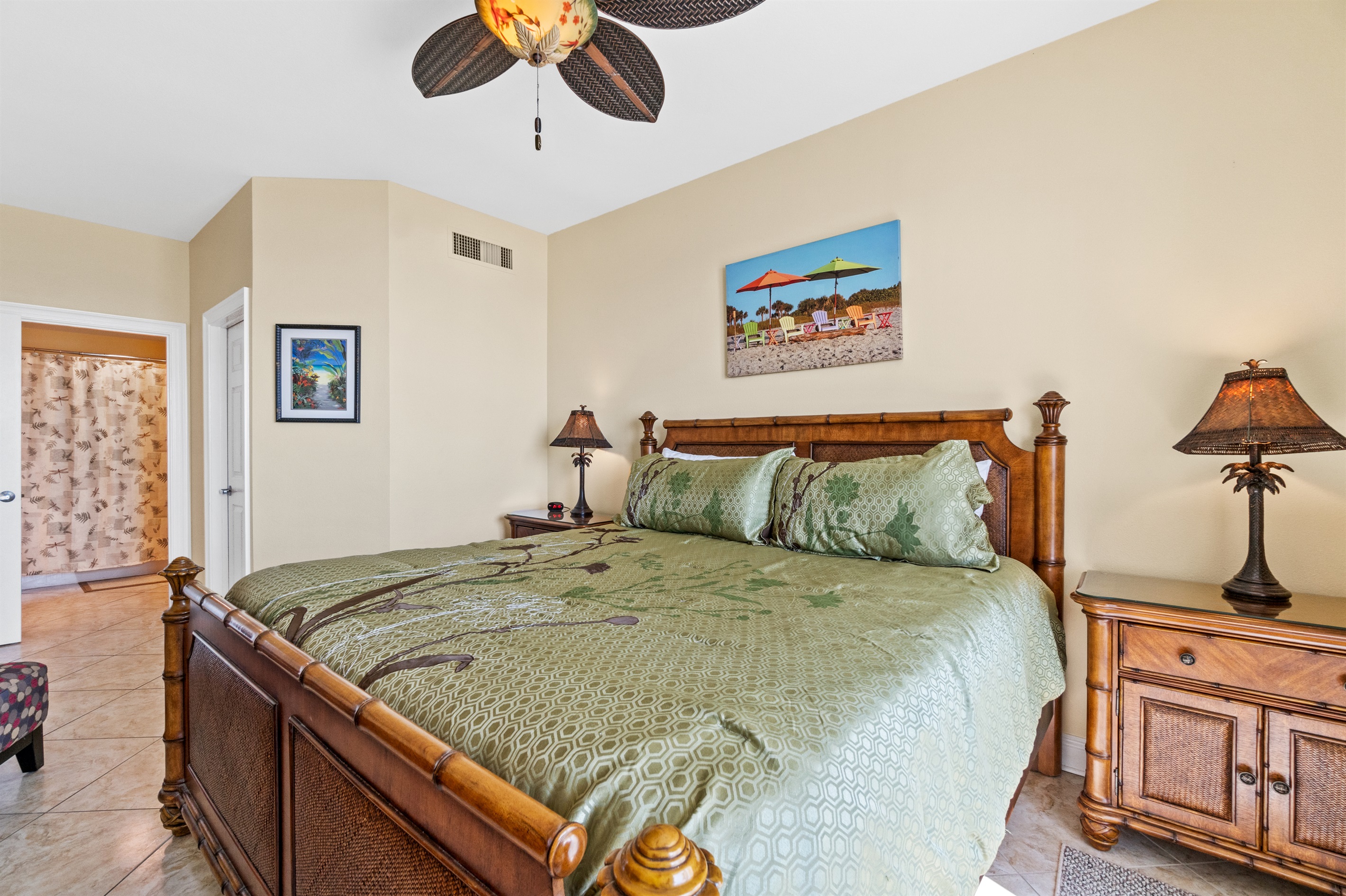 Large master bedroom with huge closet