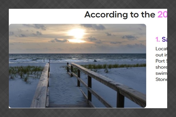 St, Joe Beach named the #1 beach on the 2026 Beach index!  Located on Florida’s Gulf Coast, Saint Joe Beach stretches out in a west-facing sweep of pale sand just minutes from Port St. Joe.