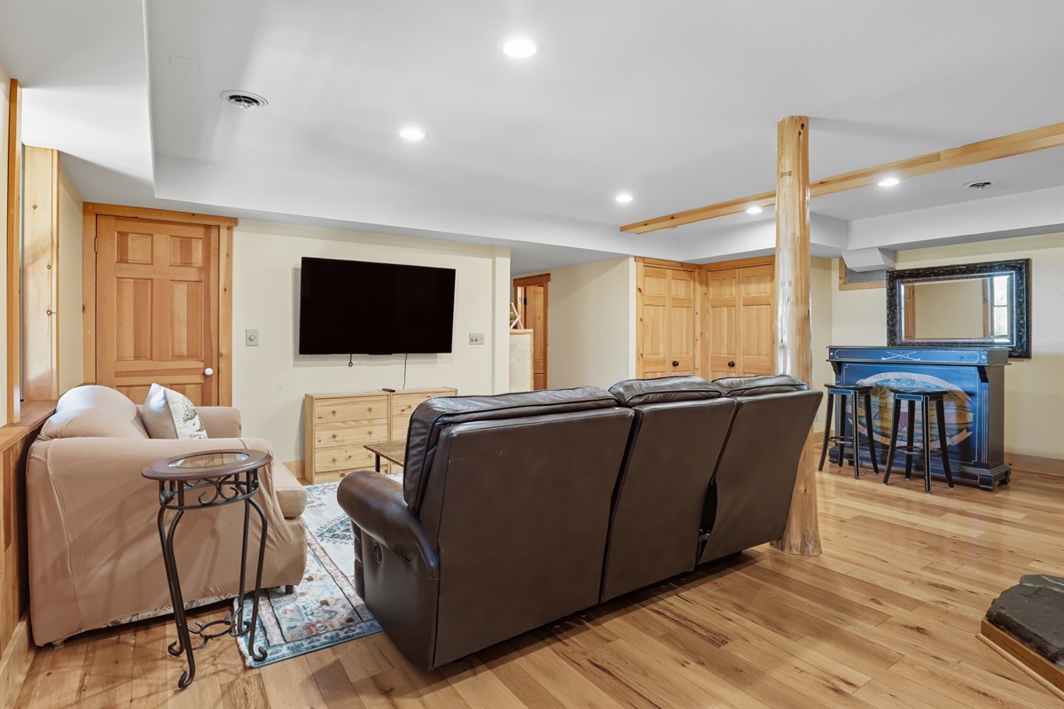 Open family room with plenty of natural light.