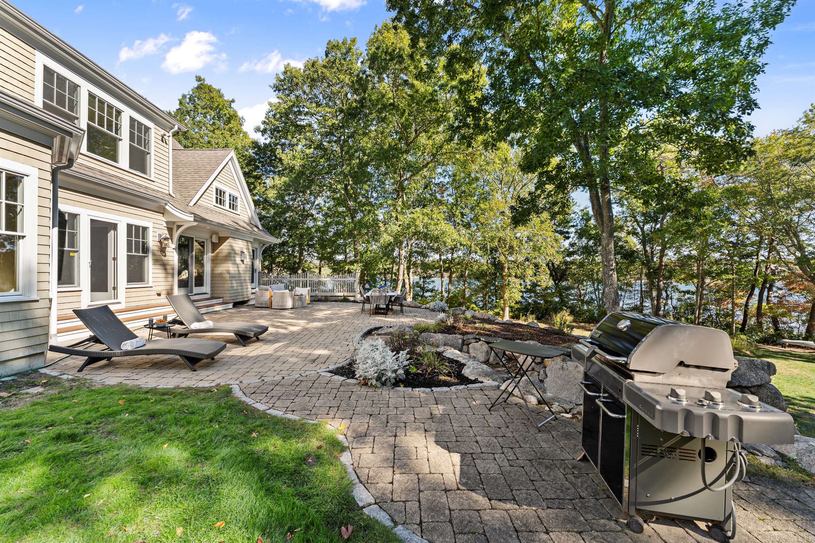 Enjoy lakeside meals and laid-back lounging