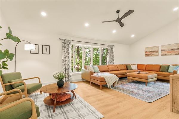 Tons of seating - perfect for watching movies as a group or cuddling up with a book. 