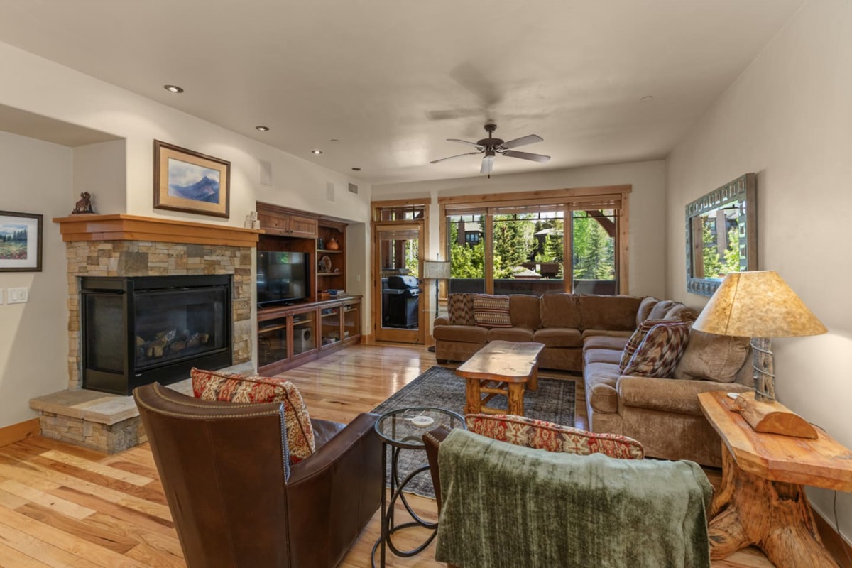 Gas Fireplace in Living Room
