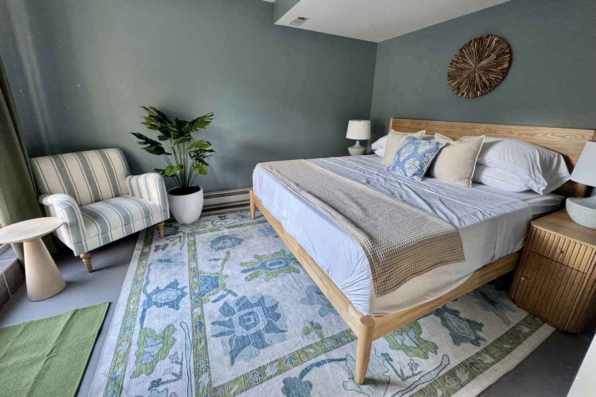 Third spacious king bedroom with water view