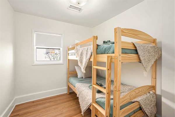 Comfortable bunk beds for kids or additional guests