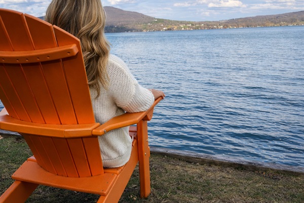 Spend your mornings looking out onto the beautiful Canandaigua Lake.