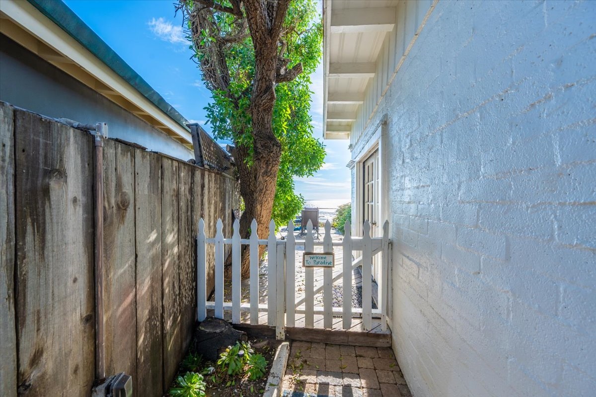 Gate to Ocean Front Patio