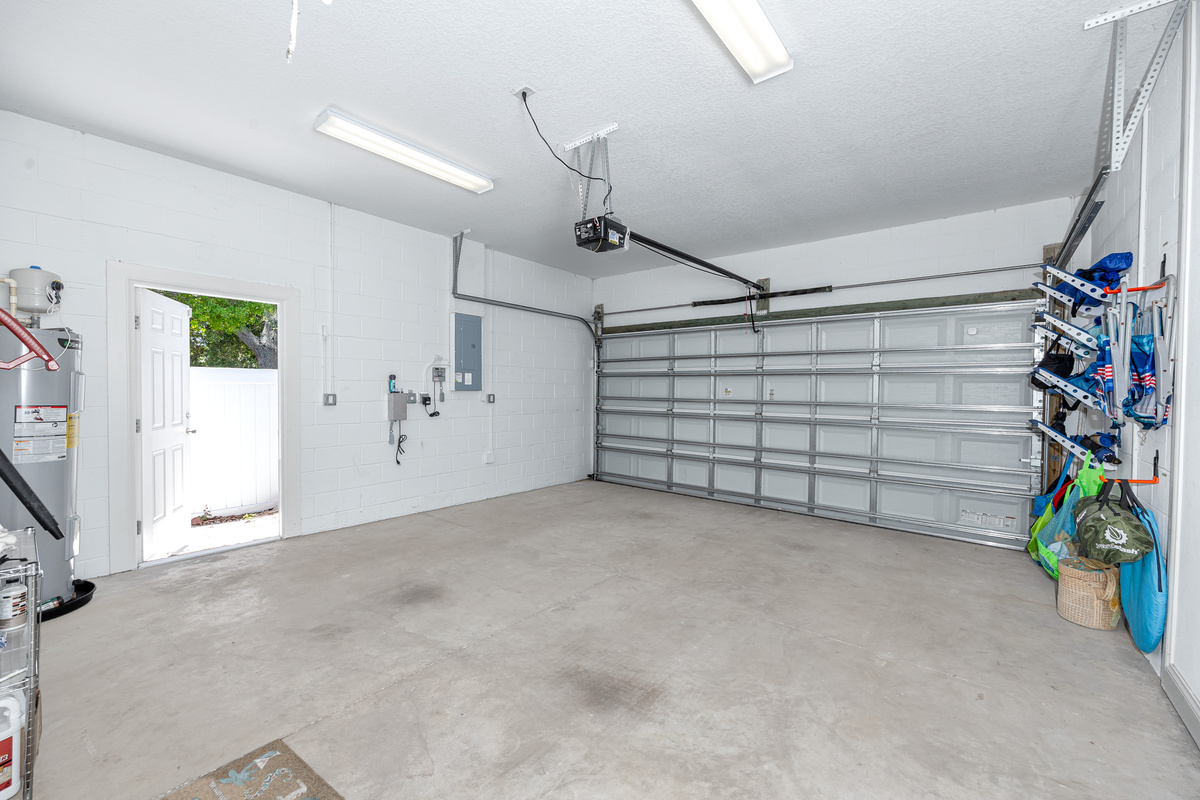 Garage Parking and Beach Gear