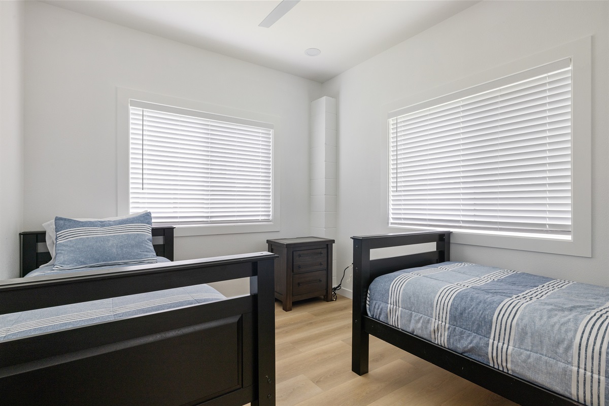 two twin beds