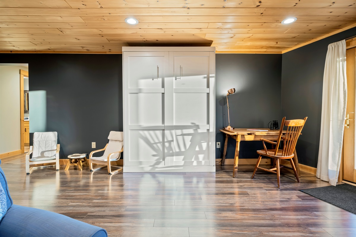 Quiet, comfortable space to focus and get work done.