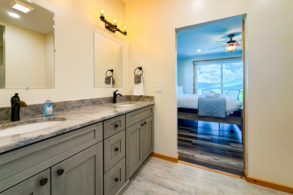 Step out of the shower to this view!