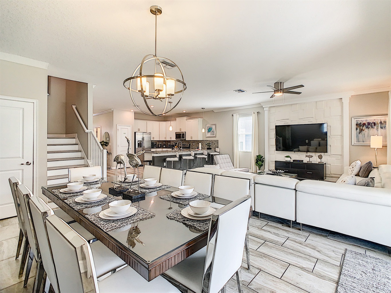 Open Floor Plan-Dining Area, Living Room & Kitchen