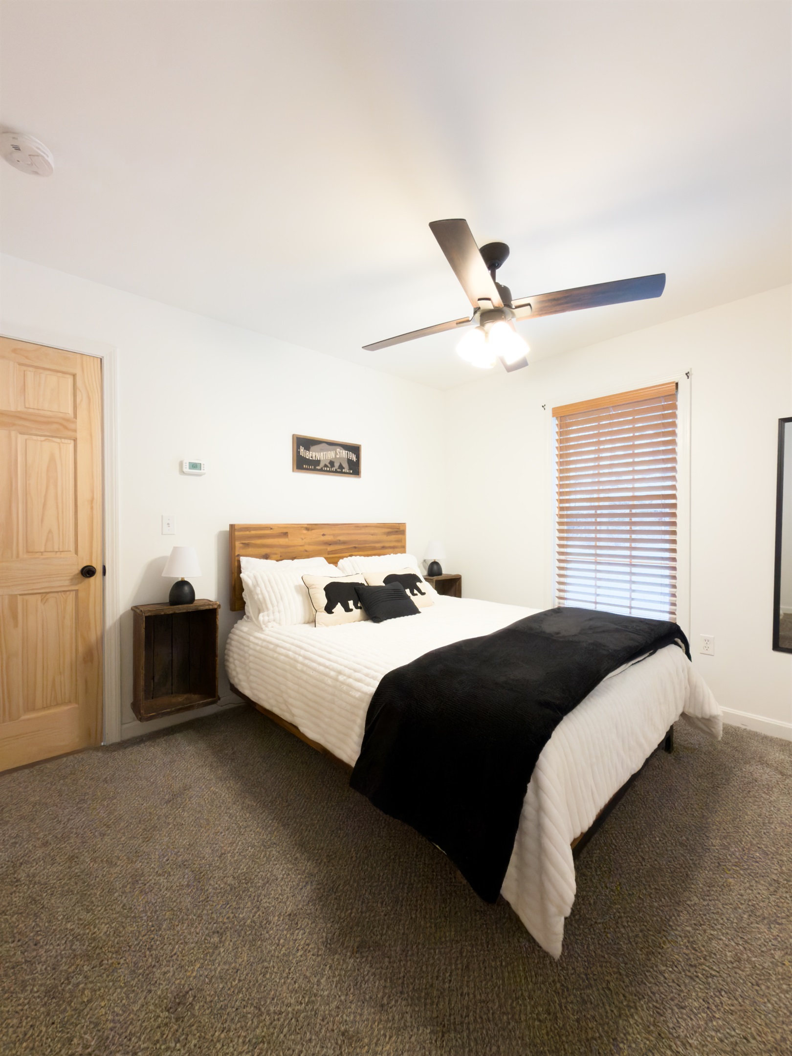 Bedroom 2  - Queen. Room is designed for comfort and charm. 