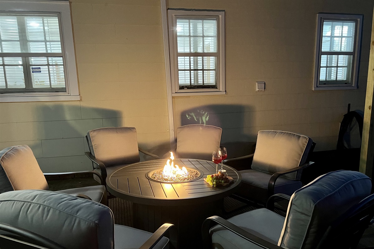 Cozy up with some cocoa or wine.
