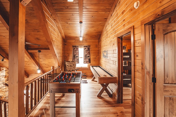 Kids of All Ages Will Enjoy the Game Room with Shuffle-Puck, Foosball, and Video Game Area!