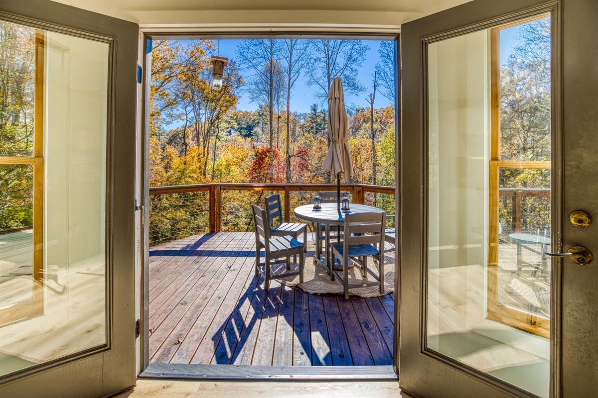 Enjoy the views from the kitchen table.