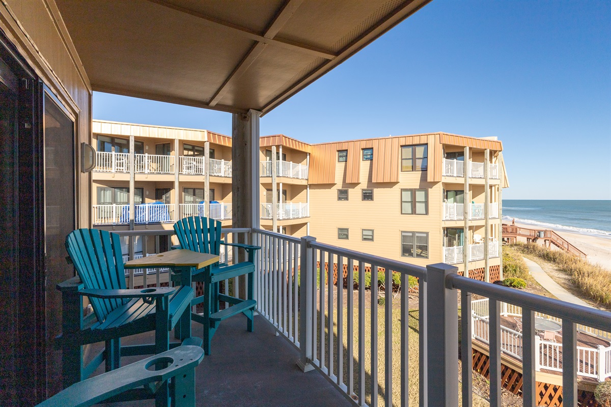 Balcony space for morning coffee or evening drinks