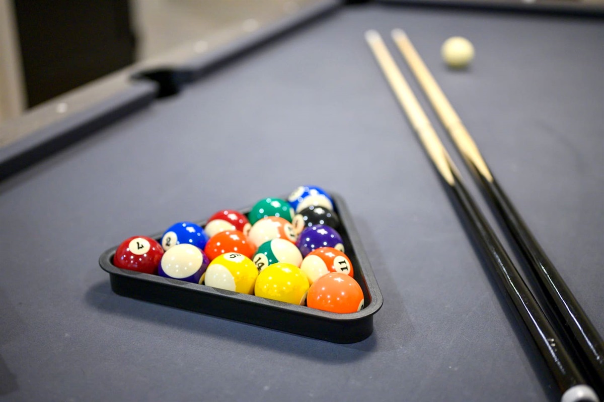 Pool table also converts to a ping pong table top.