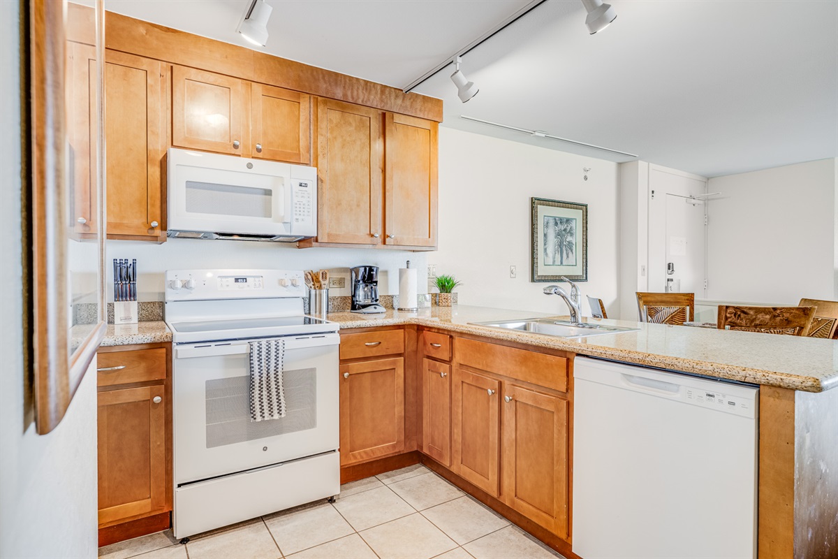 Fully equipped kitchen