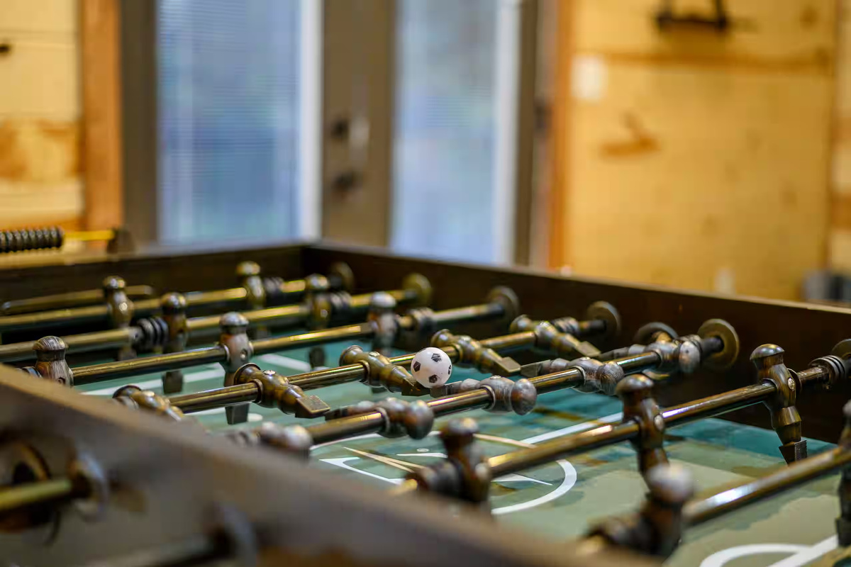 Game Room: Enjoy friendly competition with foosball fun for the whole group!