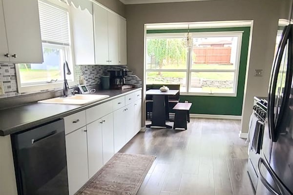 Fully stocked kitchen