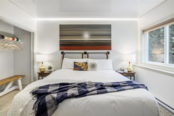 100% wool Hudson's Bay Blanket & bench