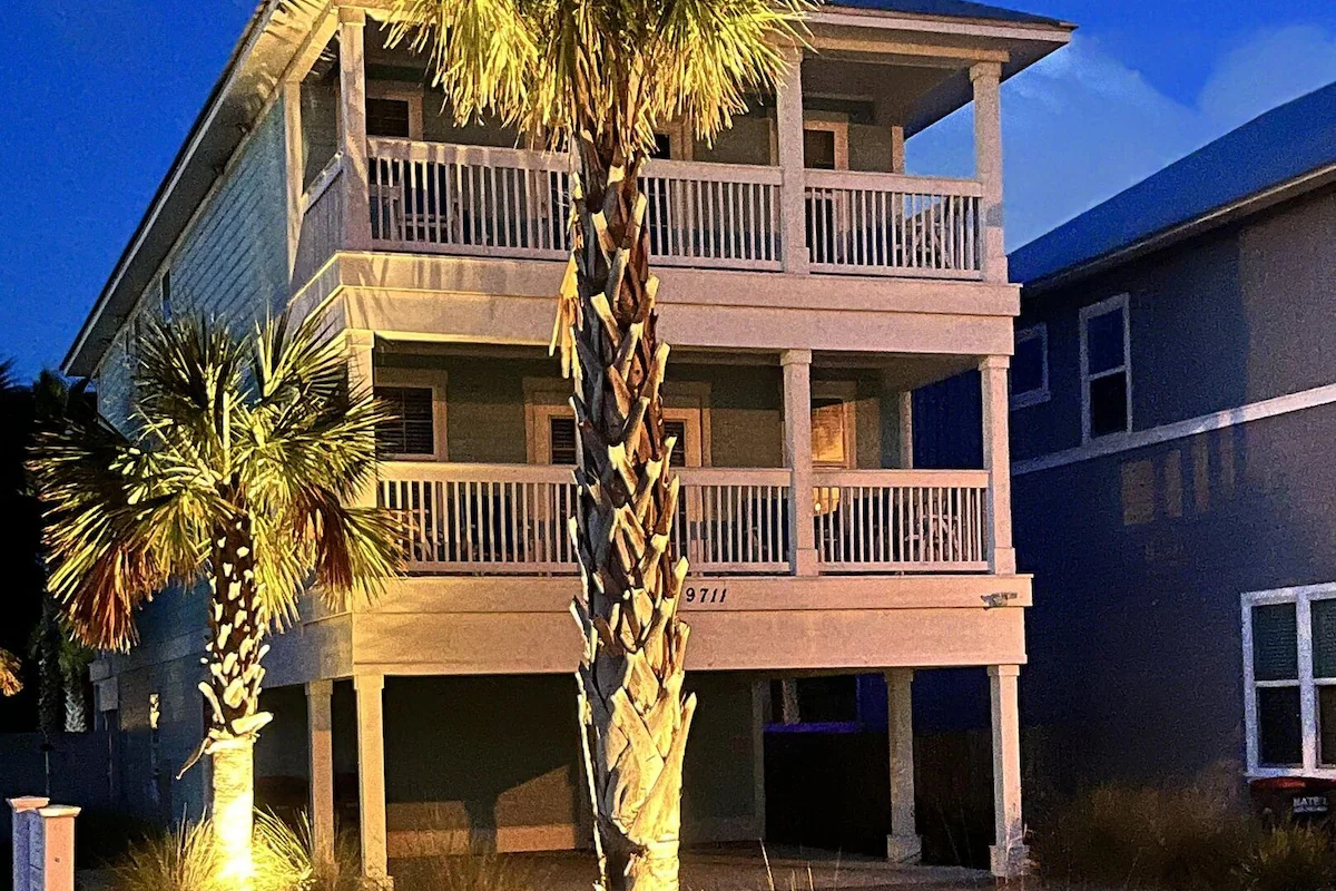FRONT AT NIGHT