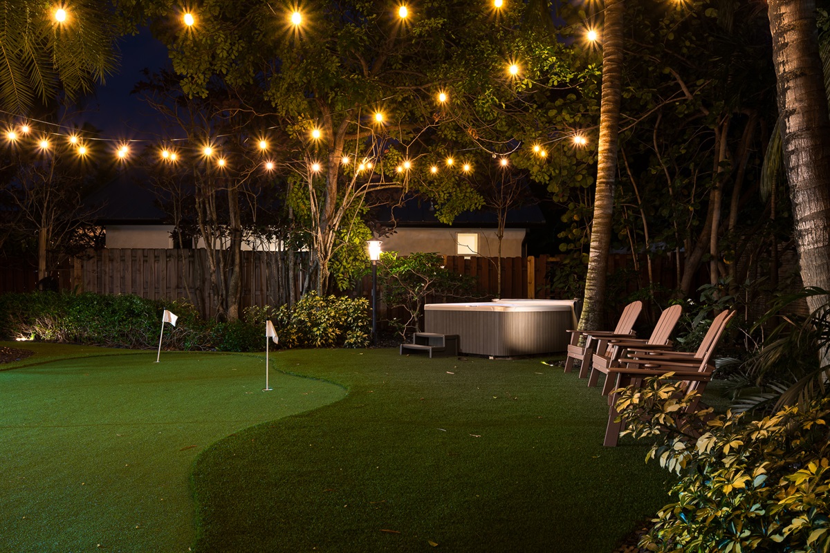 Unwind after a day at the beach with a soak in the spa &mdash; perfect for stargazing or a glass of wine.