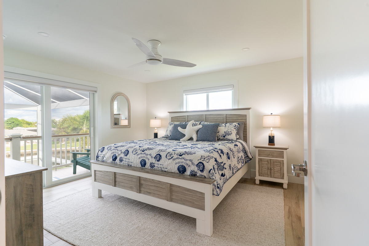 King Bedroom with Deck Access