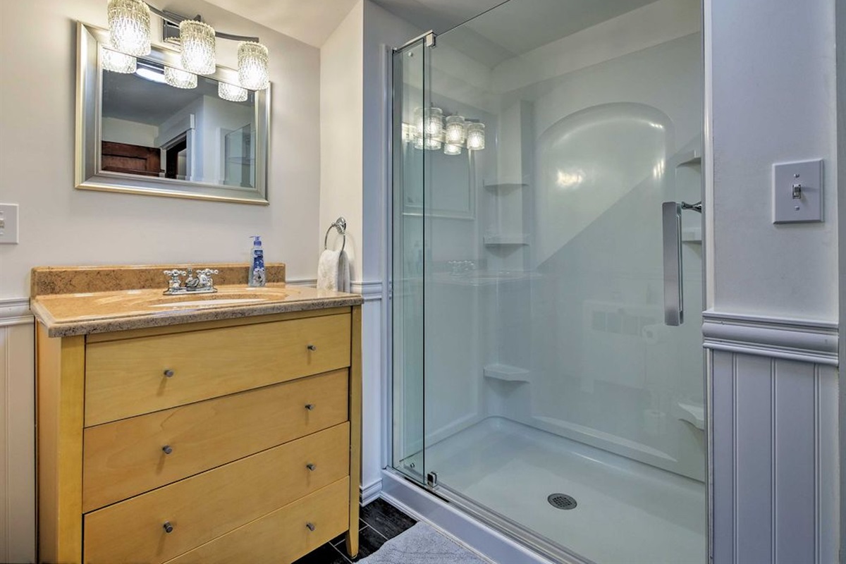 New bathroom shower