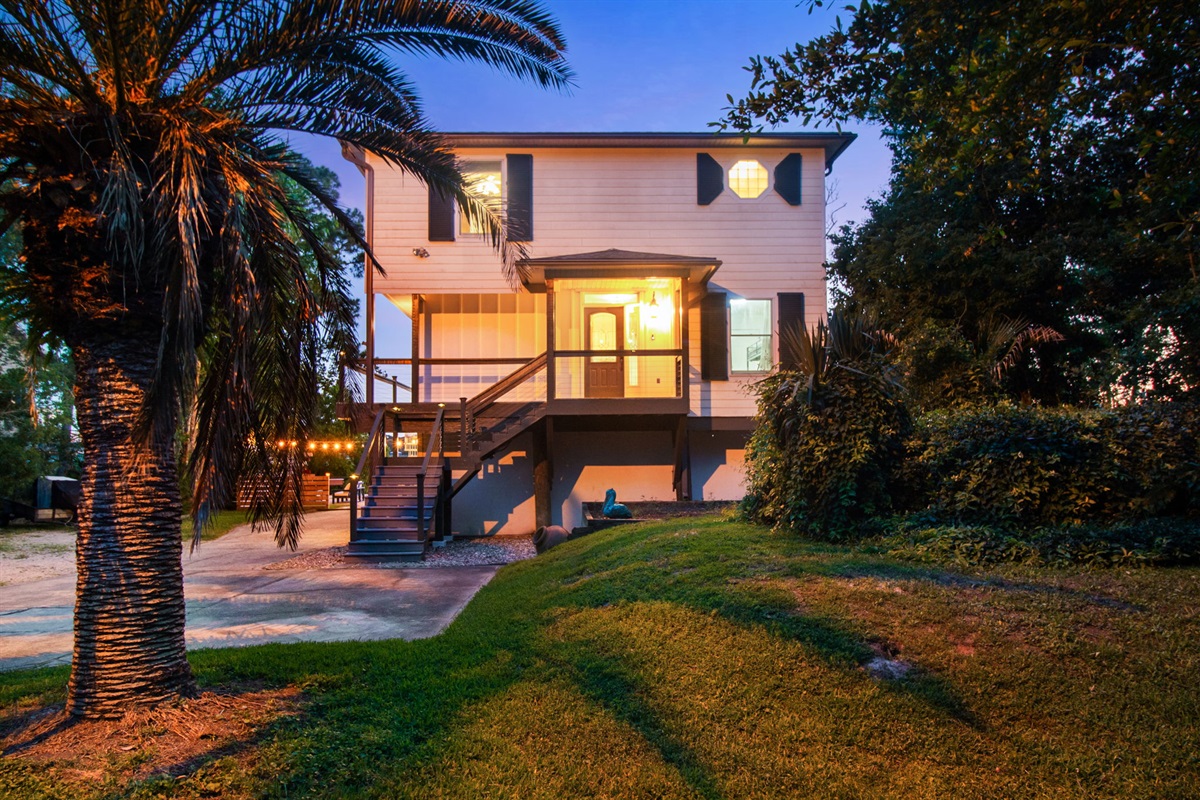 Front of house. 