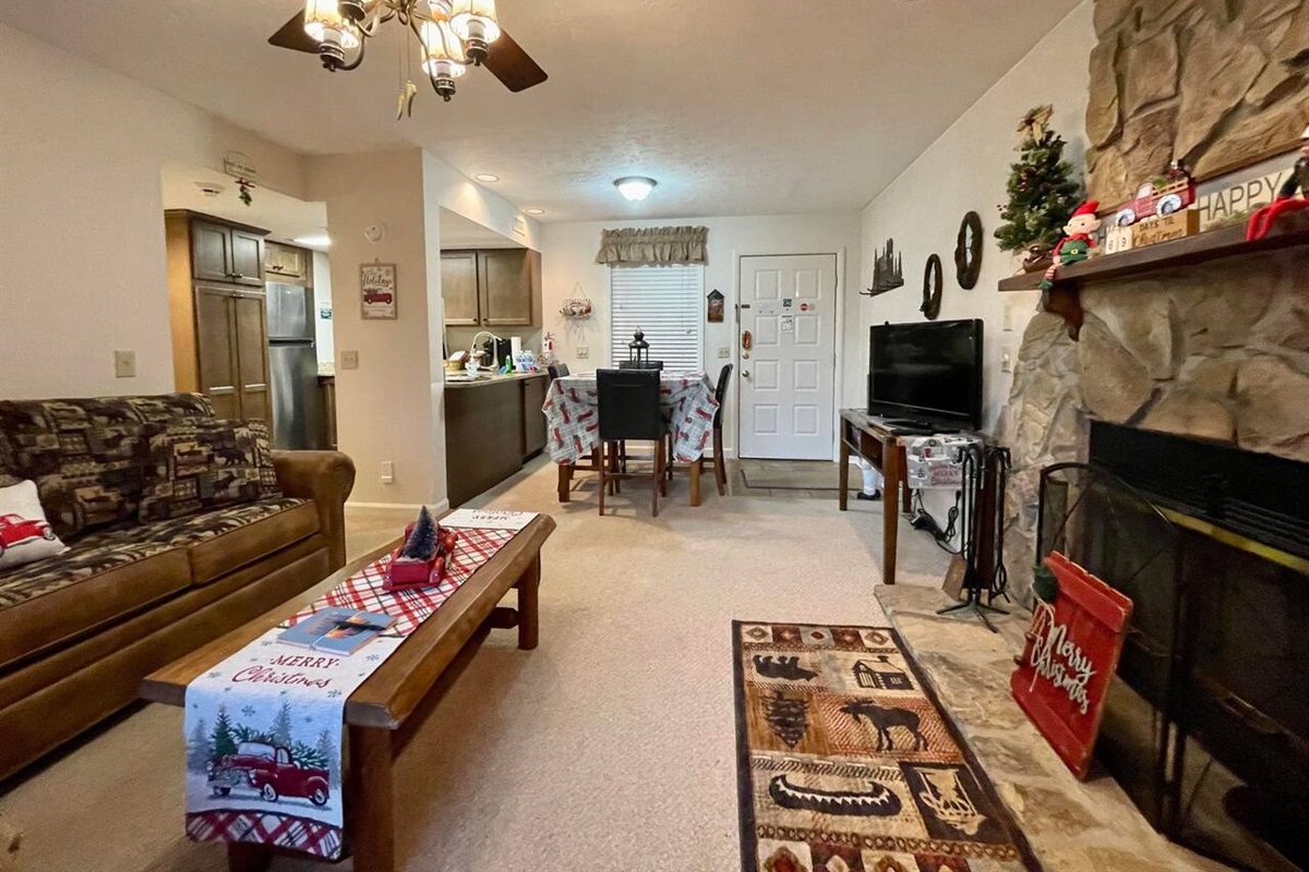 Spacious living room