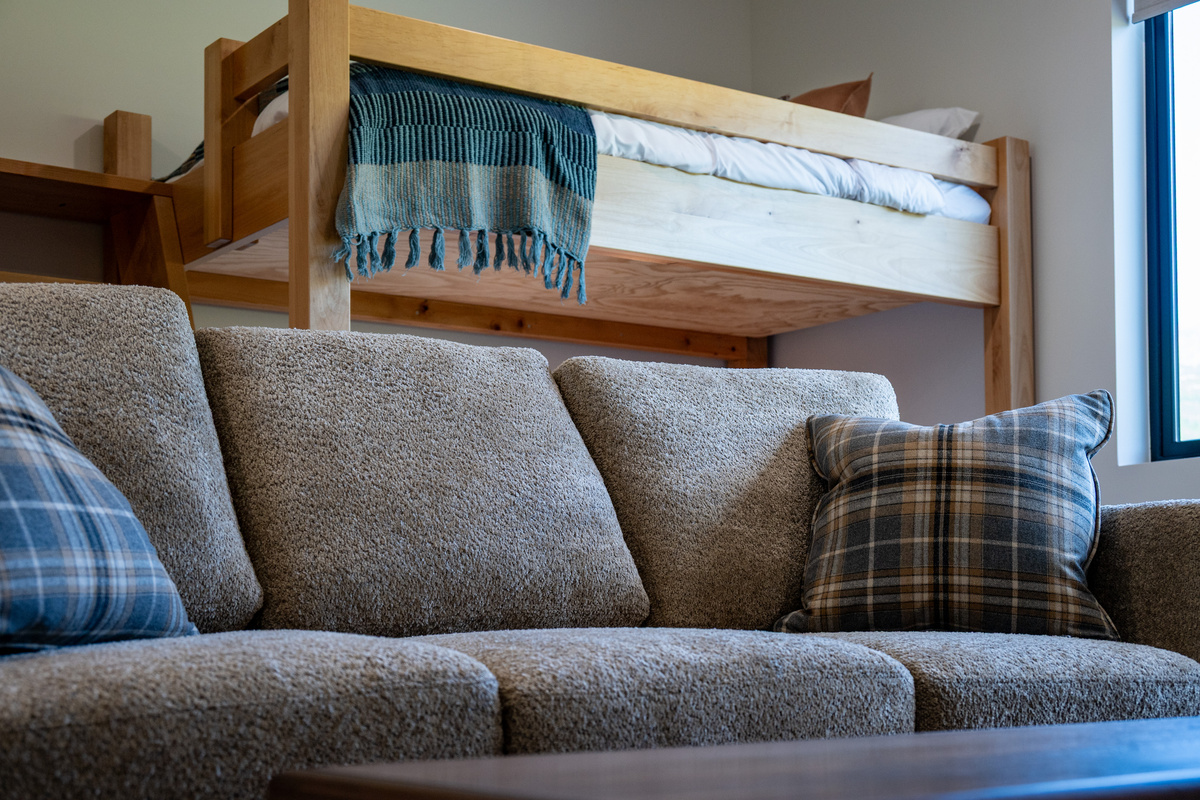 Flexible sleeping arrangements make this home ideal for families.